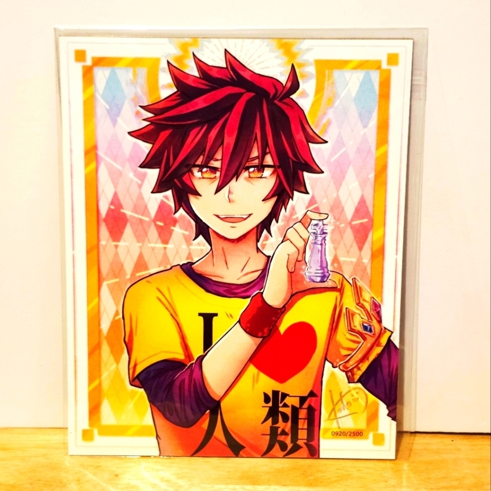 *3 for $30* No Game No Life Anime - Signed  & Numbered 8x10 Art Print - BAM Box
